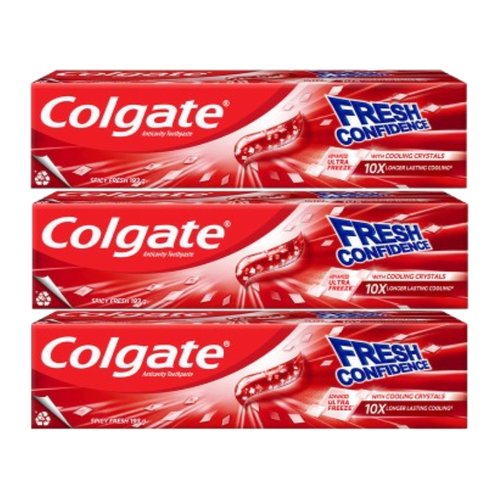 Colgate Toothpaste Spicy Fresh  | 193g 2+1pcs